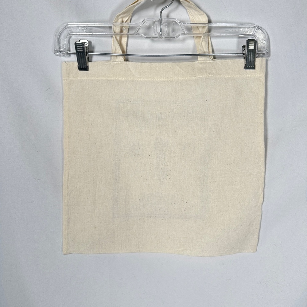 Coqui Coqui Canvas Tote Bag Natural Artisan Print Cotton Market 13x14 - Picture 4 of 5